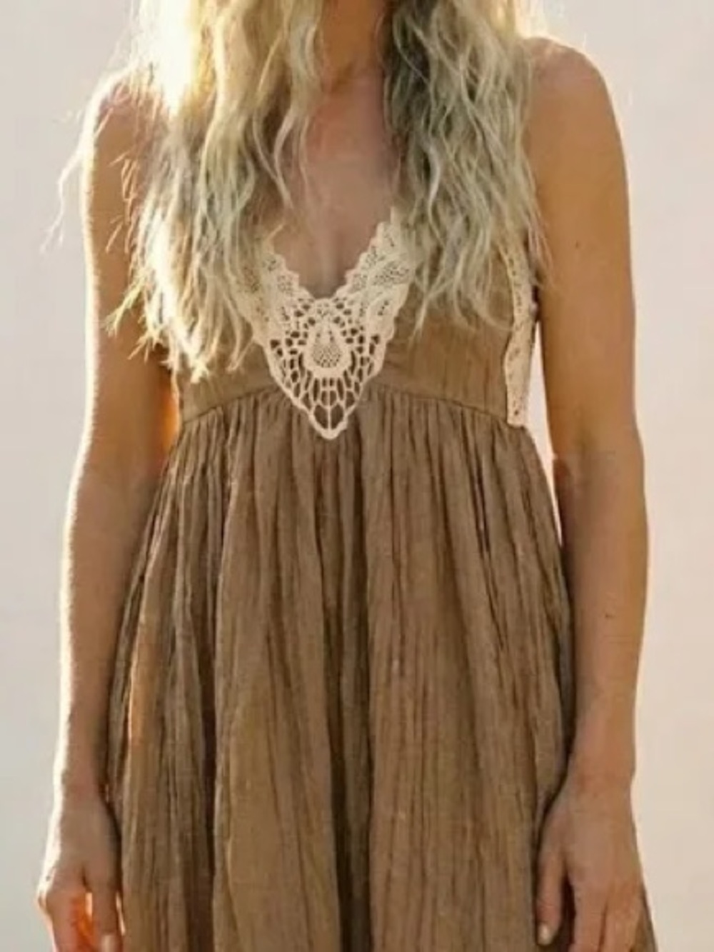 Free People Crinkled Breathless Dress